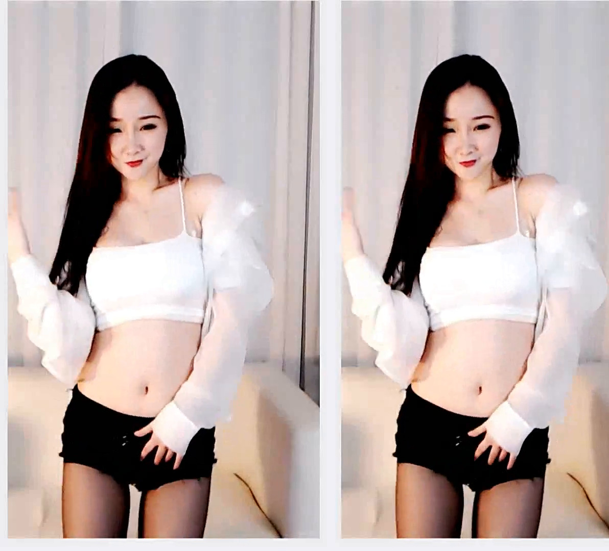 熊猫 尤娜 性感黑丝超短裤@zhainatube.vip