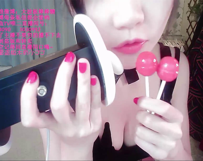 吃棒棒糖娇喘@大波板棒棒糖朵朵福利