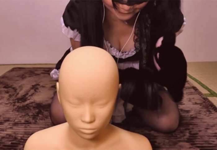 【付费完整版】黑月加濑[黒月かなせ2号]同人声优かなせ猫咪女仆舔耳01