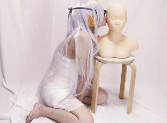 黑月加濑白エルフの左耳舐め【付费完整版】