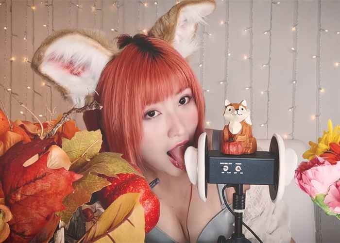 MissWarmJ 小狐狸舔耳