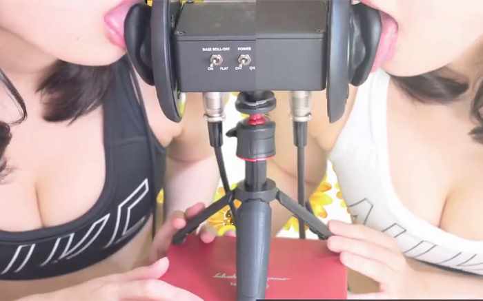 [吐息のお姉さん]ジム帰りのお姉さんに両耳を舐められる