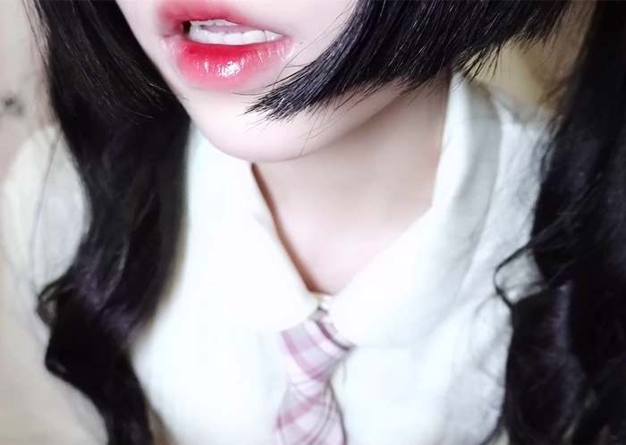 温柔小学妹的嘴巴好可爱啊 小羊喵ASMR