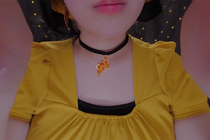 ASMR PPOMO 🍯 护肤、接吻、蜂蜜女孩角色扮演