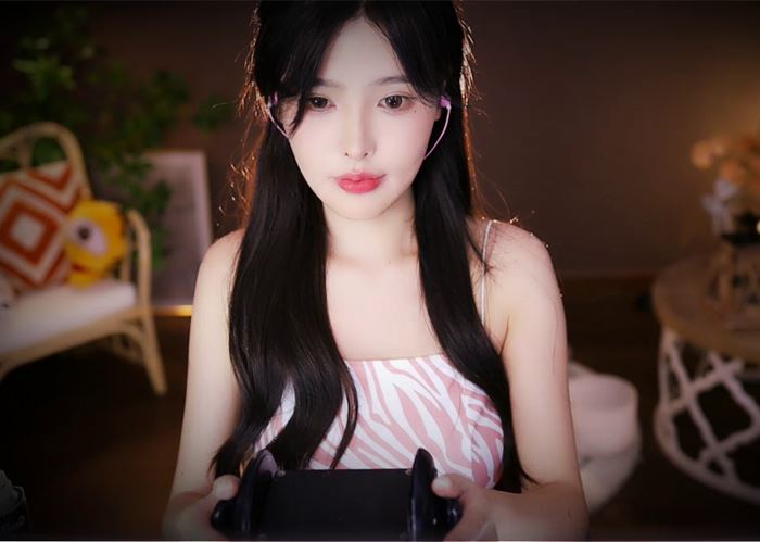 芦荟胶环绕芦荟胶吸管略略略 恩七不甜ASMR