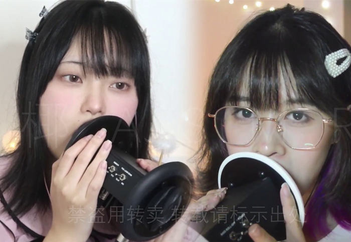 coconut椰、千岁堇联动双人舔耳