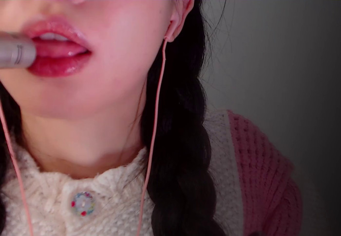 近距离舔麦 透视管道舔脸 吸管口腔音 芝麻对辣ASMR