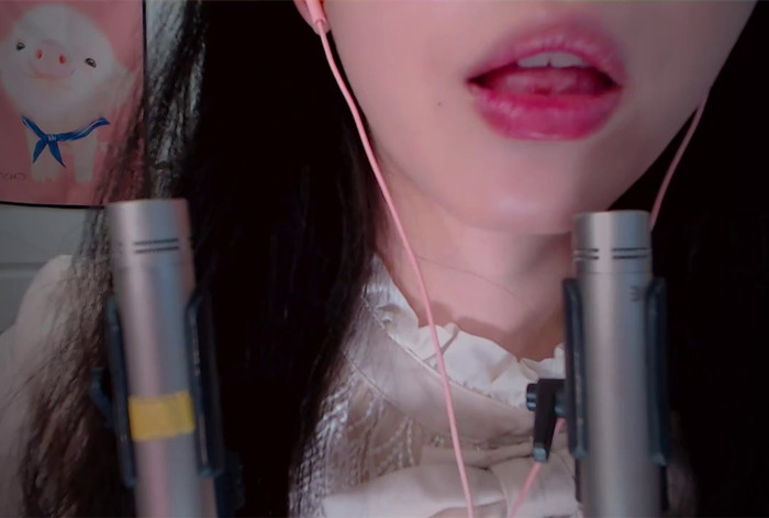 贴脸舔奶油 吸溜吸溜舔屏亲亲 舔麦 芝麻对辣ASMR