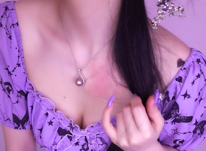 迷情紫色，湿润助眠👅 小羊喵ASMR