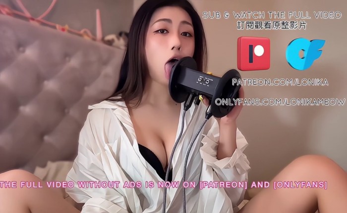 LonikaMeow ASMR 舔耳