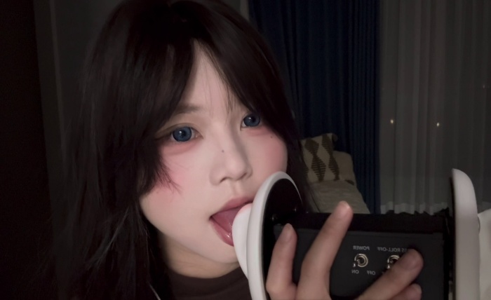 左右声道交替舔耳 啵啵眠眠ASMR