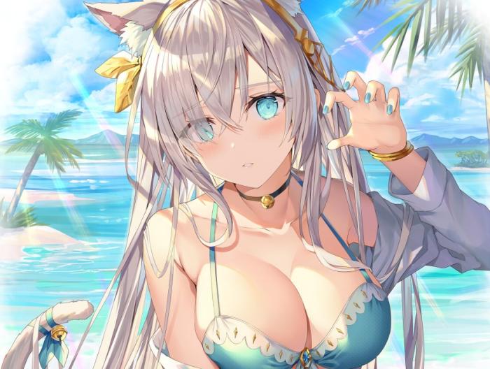 和猫娘女友的海边度假 桥桥超温柔ASMR