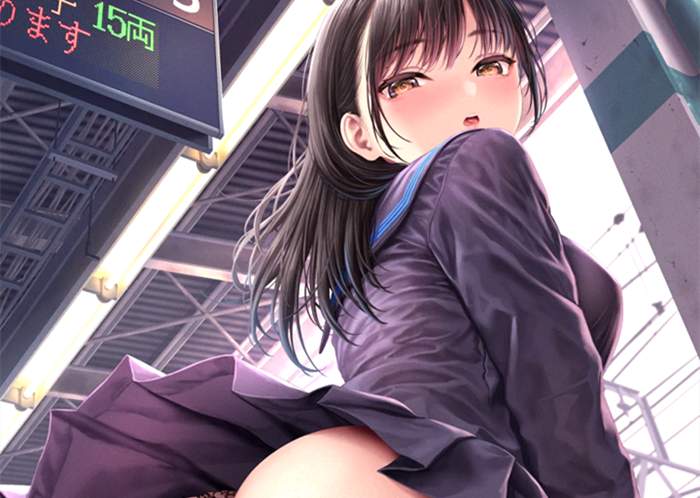 不讲话社畜在雨夜站台会遇见邪恶jk吗 幼花yola ASMR