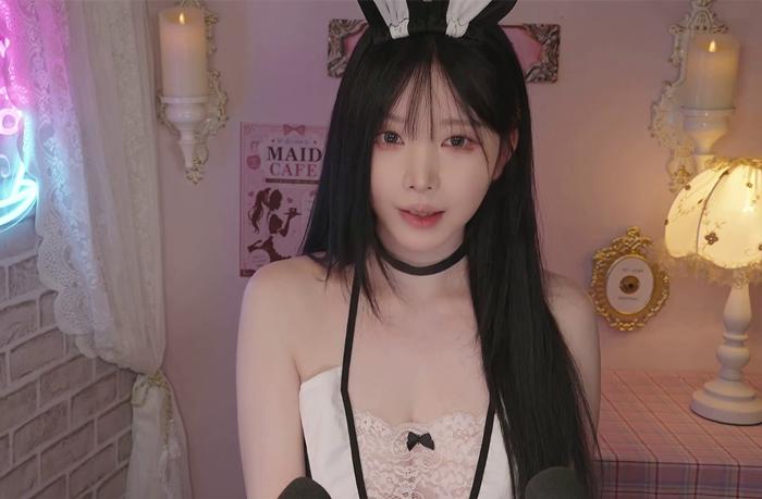 出租女友的甜蜜深夜约会：打卡兔女郎女仆咖啡厅..💗 Yoon ying ASMR